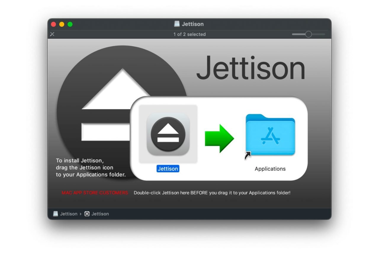 Jettison for Mac