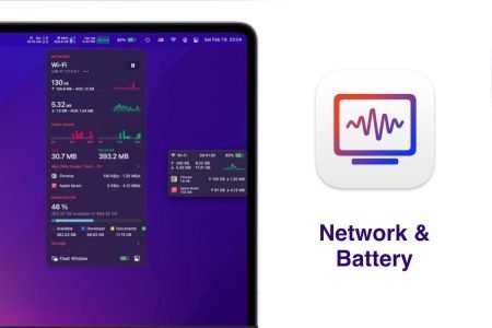 Network & Battery macOS App